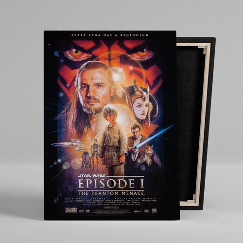 Cuadro Star Wars The Phantom Menace Cine Canvas 60x40 Cm