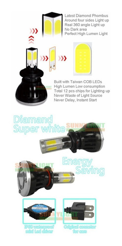 Imagen 4 de 8 de Par Ampolleta Led H7 Neblineros Blanco Frio 80w 8000lm