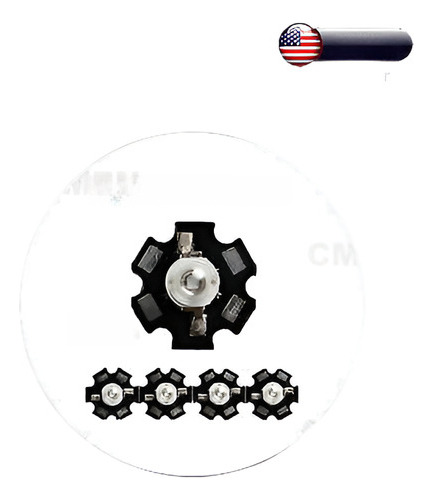 10pcs 3w Alta Potencia Smd Led Chip Luz Perlas Con Pcb Uv Ul