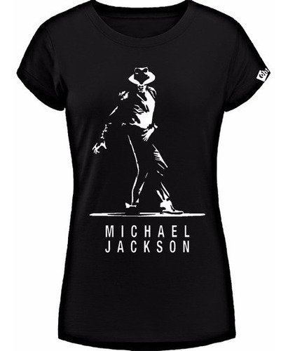 Michael Jackson Remera De Dama, Estampada Con Vinilo