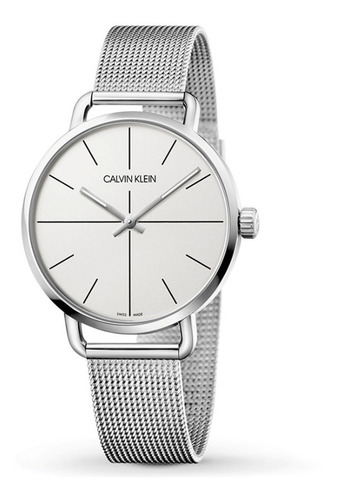 Reloj Pulsera Calvin Klein Ckk7b21126 Con Correa De Acero Inoxidable Color Plateado