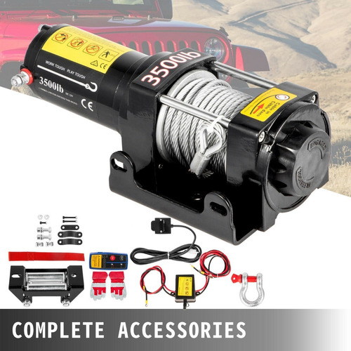 Winch 3500lb Razor Can Am Polaris Atv Utv 