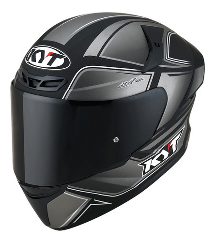 Capacete Kyt Tt Course Plain Preto Fosco Capacete Moto Cor Tourist - Cinza-escuro Tamanho do capacete 60