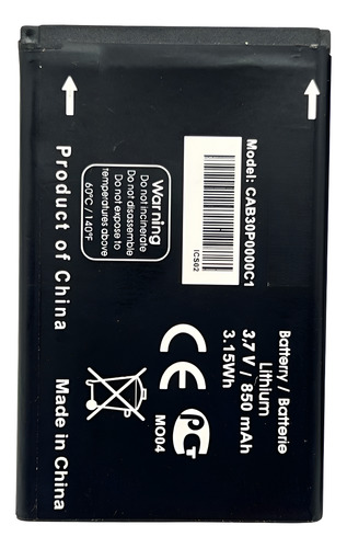 Bateira Compatível Com Alcatel Ot-799/ Ot-799a Cab30p0000c1