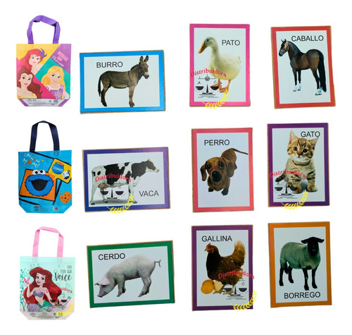 Juego Didáctico Memoria Creatividad Animales De Granja Niños