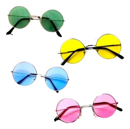 GAFAS HIPPIE C/CRISTAL COLOR