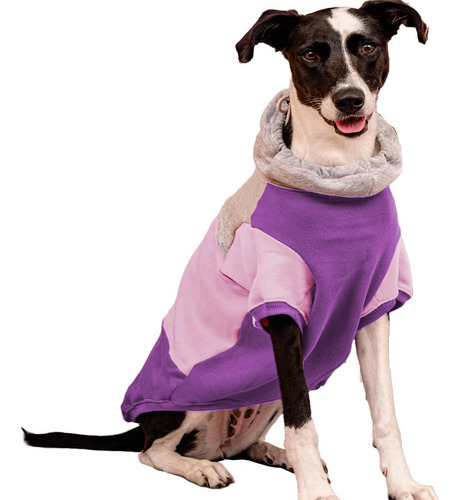 Imagen 4 de 10 de Abrigo Tipo Buzo Para Perros - Cuello Poleron