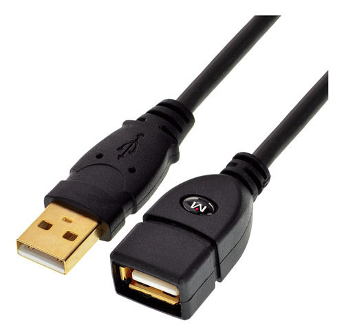 Hi Speed Usb 2.0 Extension Cable Male Para Female Negro