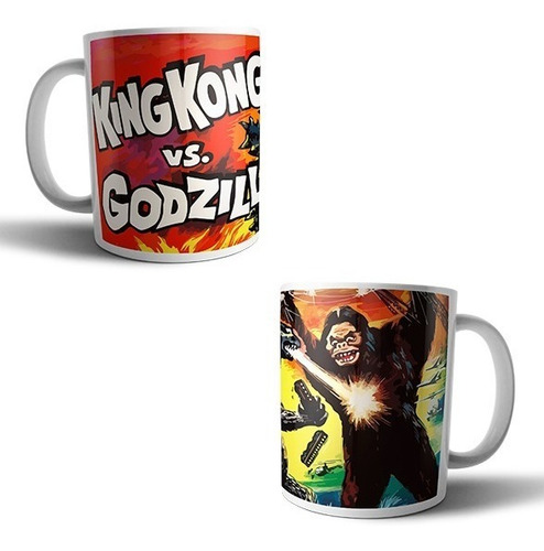 Taza Sublimada King Kong Vs Godzilla Película 1962 Monstruos