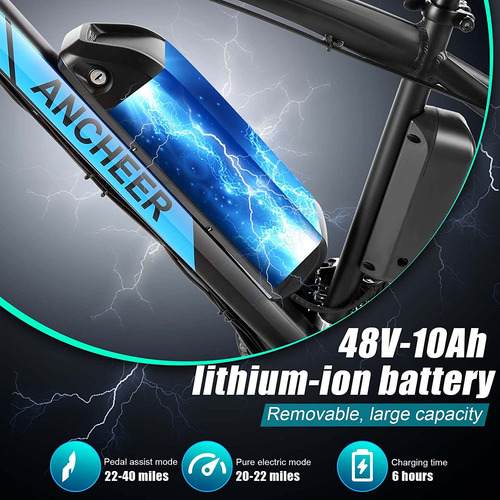 Imagen 15 de 15 de Bicicleta Eléctrica Ancheer 500w