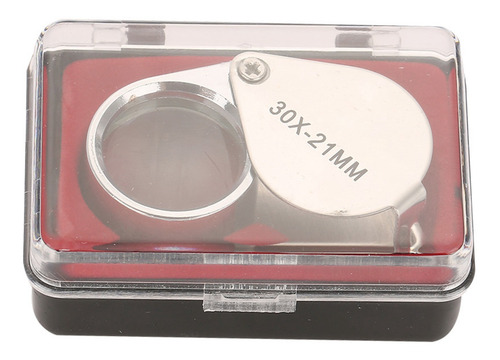 Lupa De Bolsillo Plegable Con Lupa Portátil 30x Con Para