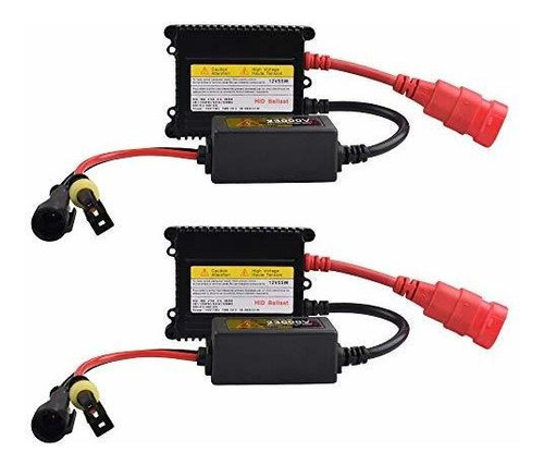 Walkoson 2pcs Hid Ballast Dc 12v 55w Super Slim Hid Bal...