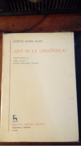 Libro Que Es La Lingüistica ?