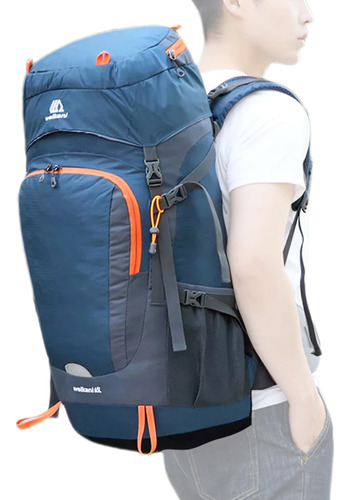 Mochila Impermeable Plegable De 65 Litros Para Acampar Y Sen