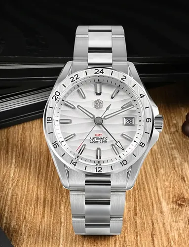 Reloj San Martin Para Hombre Sn0129 Nh34 Gmt, Relojes De De