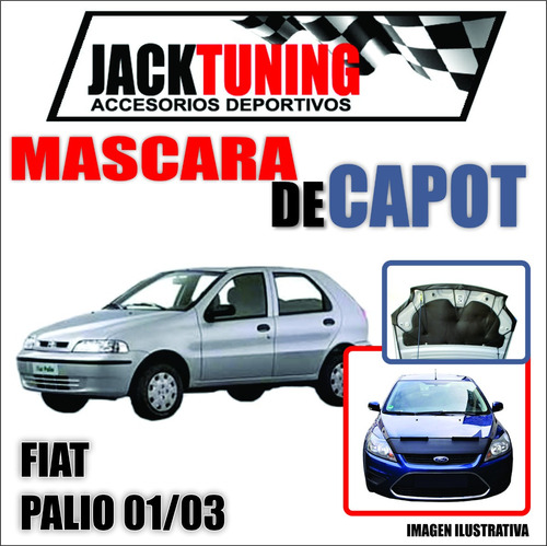 Mascara De Capot Fiat Palio 01/03 En Ecocuero