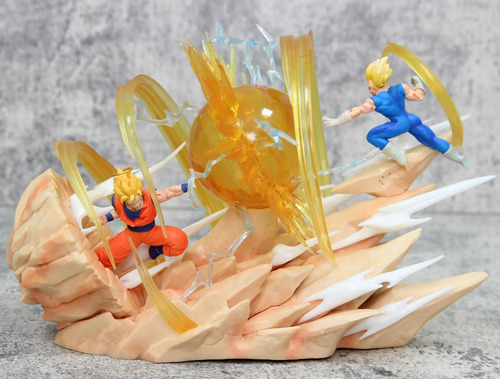 Figura Anime Dragon Ball Z Super Heroes Goku Vs Vegeta Evil