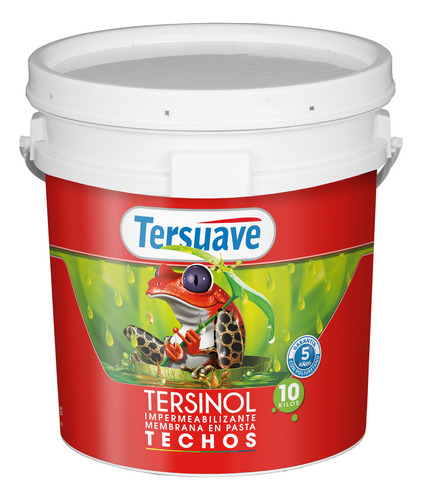 Tersinol Techos Membrana Liquida Poliuretanica Tersuave 10kg Color Rojo Teja