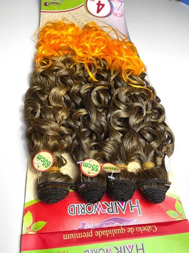 Cabelo Orgânico Cacheado N Wave 60cm 4 Telas - 250g - Escolher a cor após a  compra - Espaço Linda