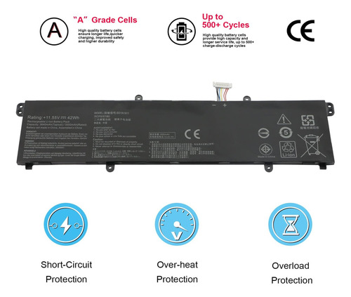 Bateria (b31n1911 ) Para Asus Vivobook 14 F413 X413 X421