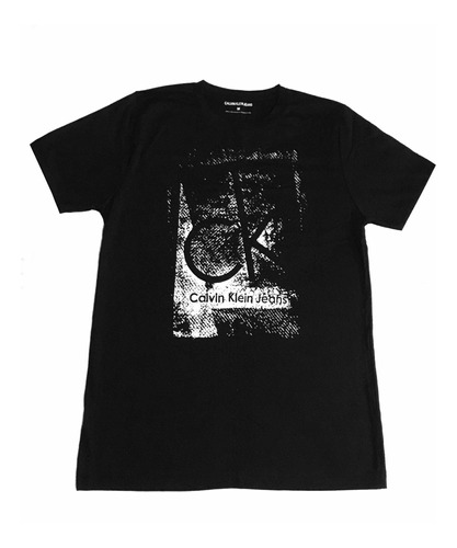 Playera Negra Para Hombre Talla Mediana.