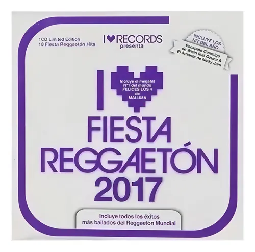 I Love Fiesta Reggaeton 2017 Cd Son