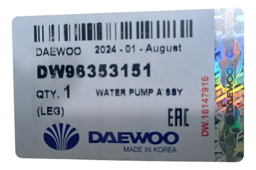 Bomba Agua Optra Limited