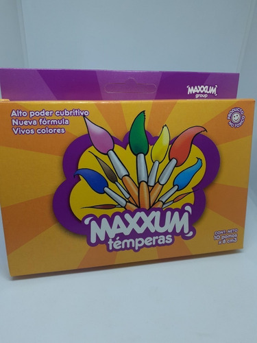 Tempera Maxxum Surtida X 10 Unidades