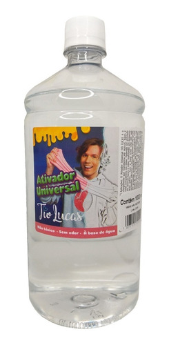 Ativador De Cola Slime 6 X 1000ml Universal Tio Lucas