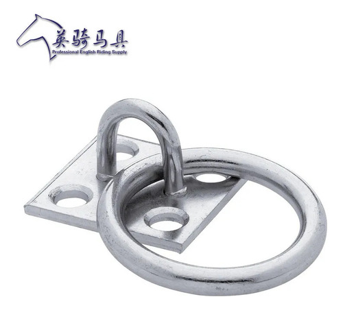 Enganche Para Caballo Para Anudar Estable, Chapado En Metal