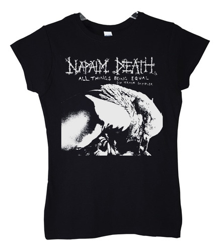 Polera Mujer Napalm Death All Things Being Equal Metal Abomi