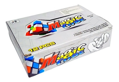 Caja Con 12 Piezas Mini Cubo Rubik 3x3 Tamaño De 3.5cmx3.5cm
