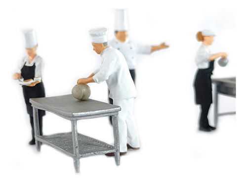 2 Figuras De Chef Para Modelos De Trenes De Ferrocarril