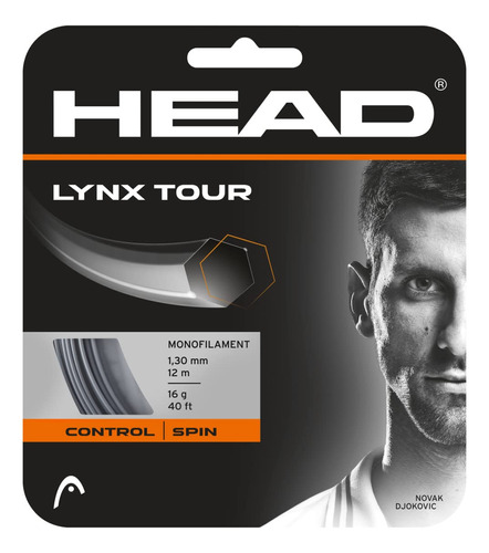Head Unisex - Cuerda De Tenis Lynx Tour Para Adultos, Gris,.