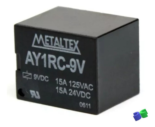 25pç - Rele - Ax1rc9  - 9vcc - 15a - Metaltex