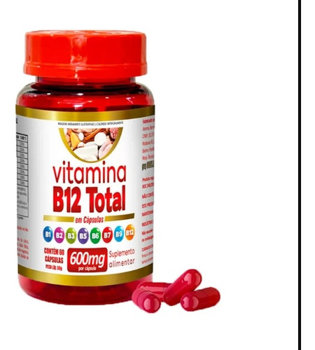 Vitamina B 12 Total , 600mg X Capsula. Todo El Complejo B 