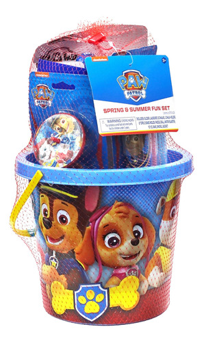 Set De Cubeta Con Accesorios De Diverción Paw Patrol