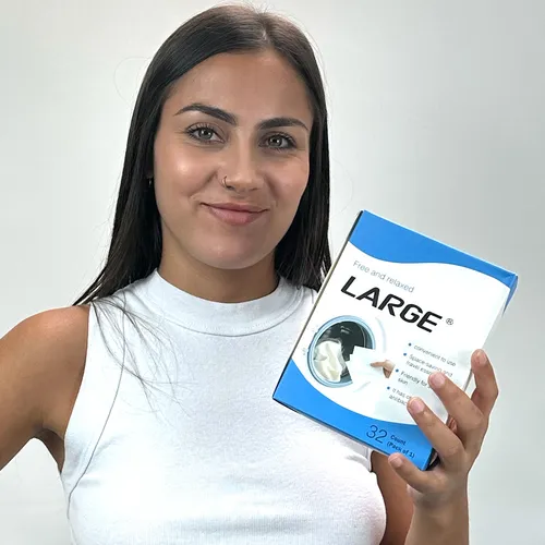 32 Hojas De Detergente Ecológico Para Ropa Large