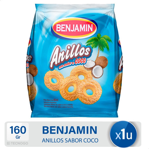 Galletitas Benjamin Anillos Sabor Coco - Mejor Precio