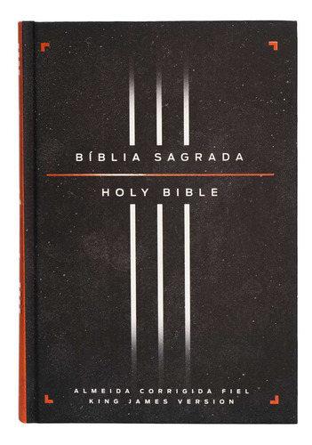 Livro Bíblia Bilíngue, Português/inglês, Acf/kjv, Capa Dura,