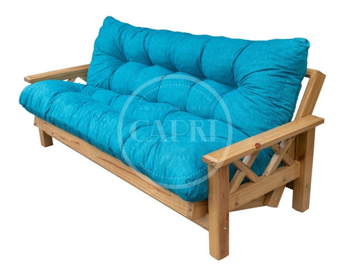 Futon 3 Cuerpos Con Colchoneta De Chenille Oferta