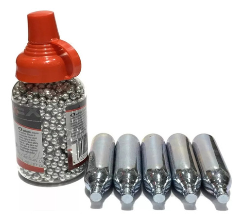 Combo Balines 4.5 Co2 X 1500 Unidades + 5 Garrafitas