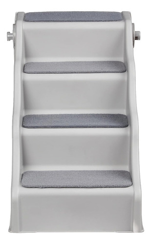 Escalera Para Mascotas Amazon Basics 12043-g Gris