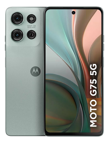 Smartphone Motorola gris de piel vegana Moto G75 5g 256gb