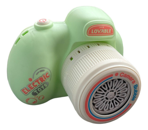 Brinquedo Lança Bolhas Pistola Bubble Camera Infantil Cor Azul-turquesa