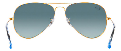 Ray-ban Aviator L Metal Rb3025 unissex, cor dourada, moldura dourada, cor dourada