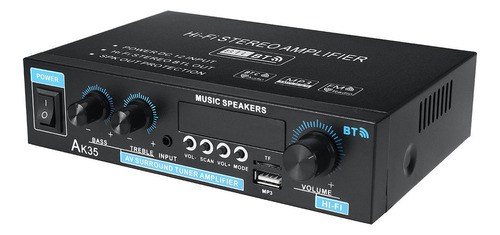 Amplificador De Audio Bluetooth Hifi Stereo 110v Ac 12v Dc