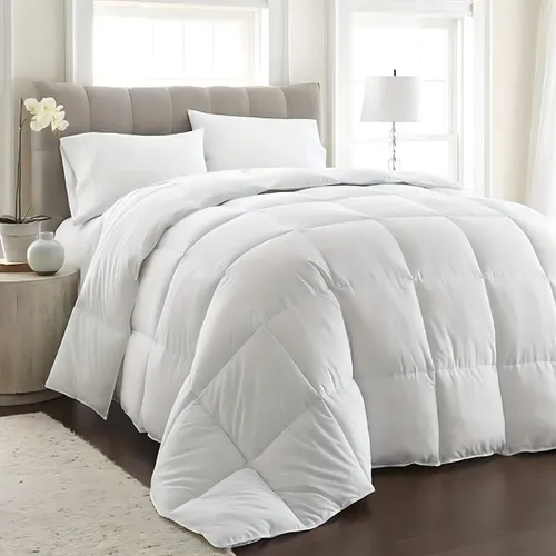 Plumón CDI Plumon Plumon queen diseño lisa color blanco de 220cm x 240cm