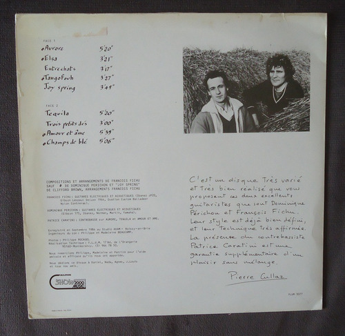 François Fichu Et Dominique Perichon Aurore - 1984 - Imp. (Usado)