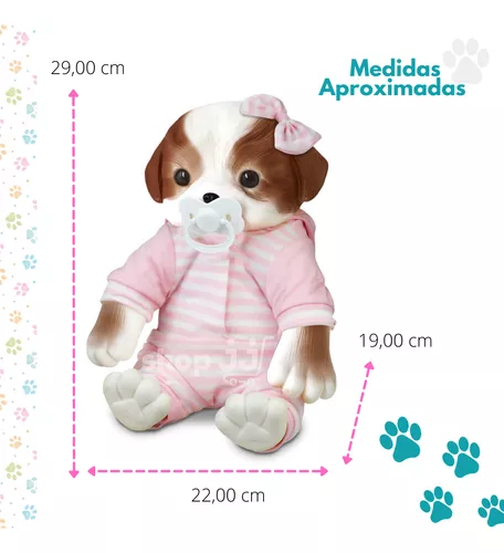 BRINQUEDO BONECO BEBÊ REBORN PET FILHOTINHOS COM ACESSÓRIOS 5840 ROMA -  Loja de Brinquedos, Móveis Infantil e Linha Baby.